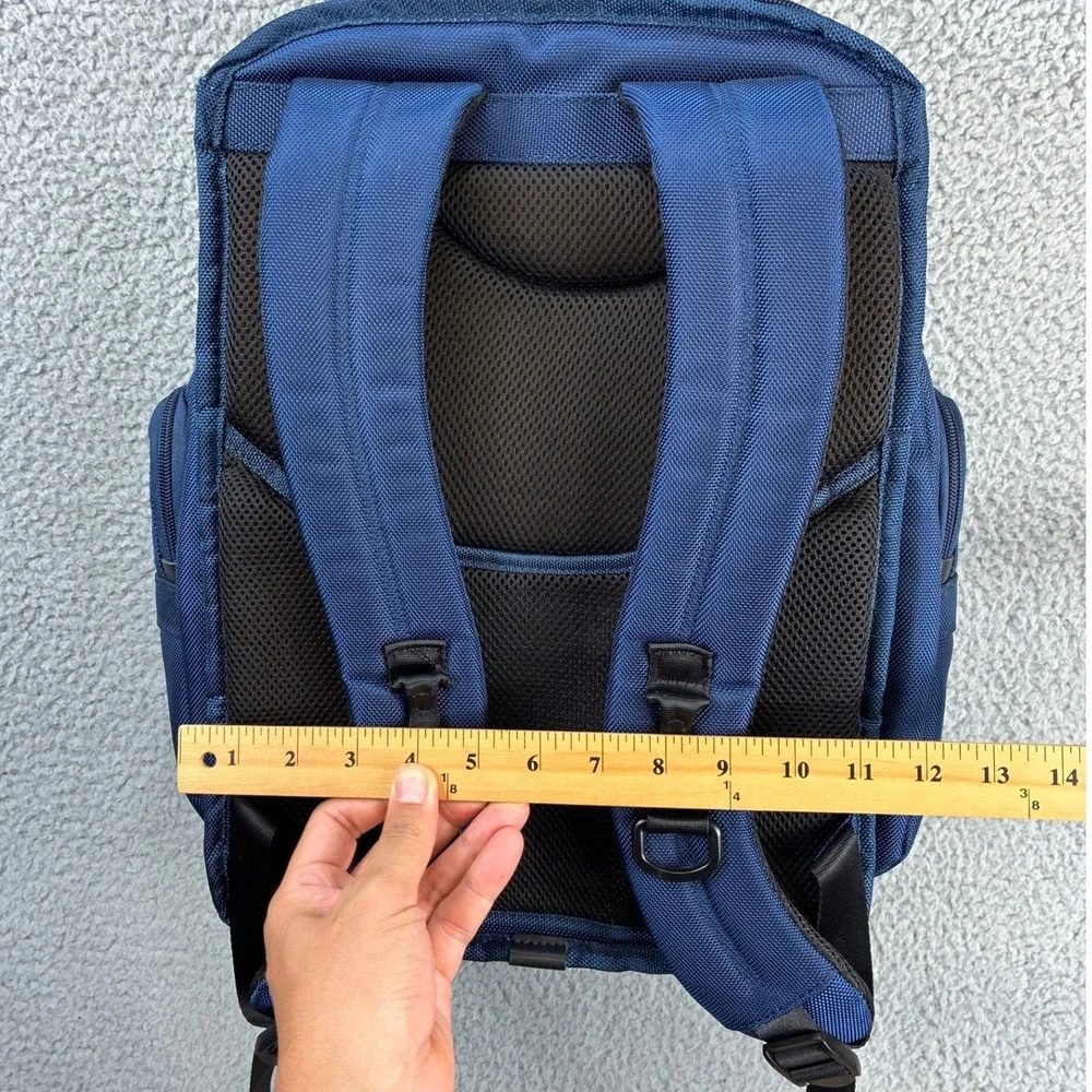Tumi Alpha 2 T-Pass Business Class Brief Pack Mens Blue Laptop Travel Nylon